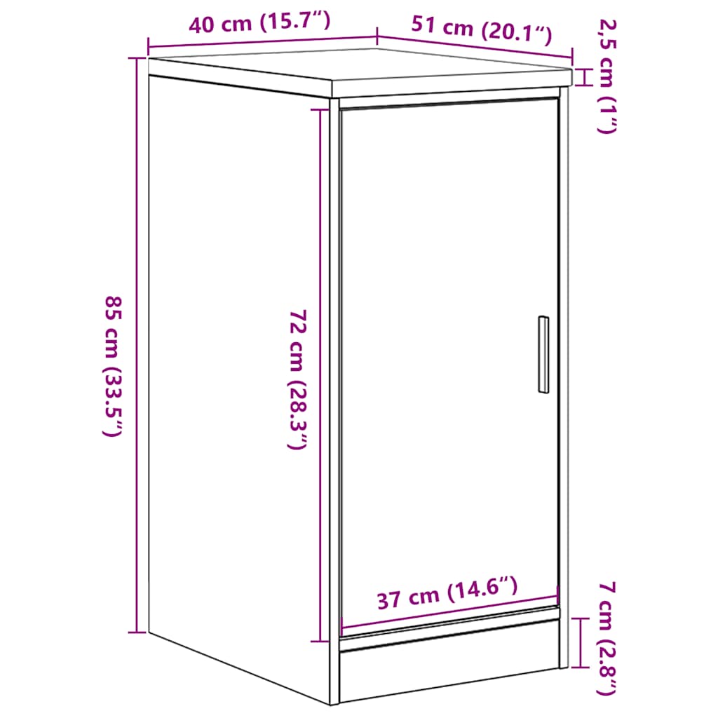 Garažna omara za shranjevanje 40x51x85 cm trdna borovina - slika 13