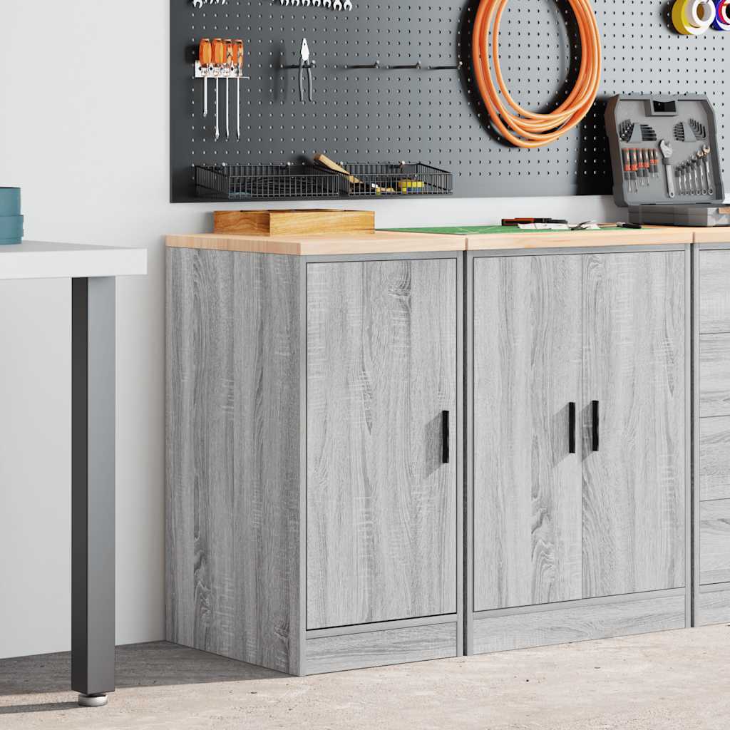 vidaXL Dulap depozitare garaj gri Sonoma 40x51x85 cm lemn masiv de pin