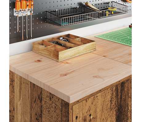 vidaXL Garagekast 40x51x85 cm massief grenenhout oud hout