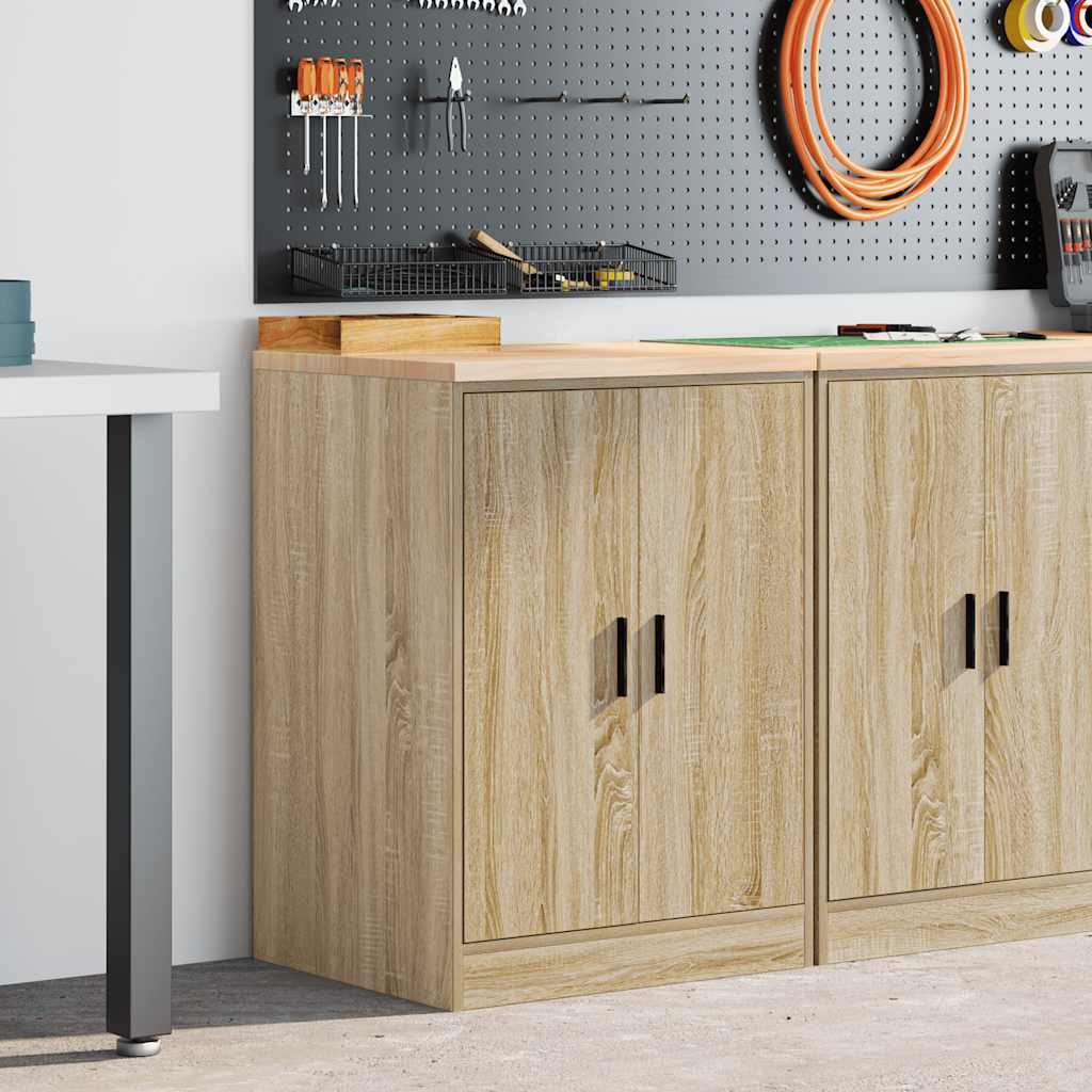 vidaXL Dulap depozitare garaj Stejar Sonoma 60x51x85 cm lemn masiv pin