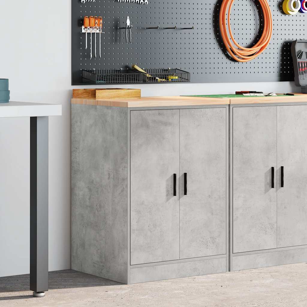 vidaXL Dulap depozitare garaj Beton Gri 60x51x85 cm lemn masiv de pin