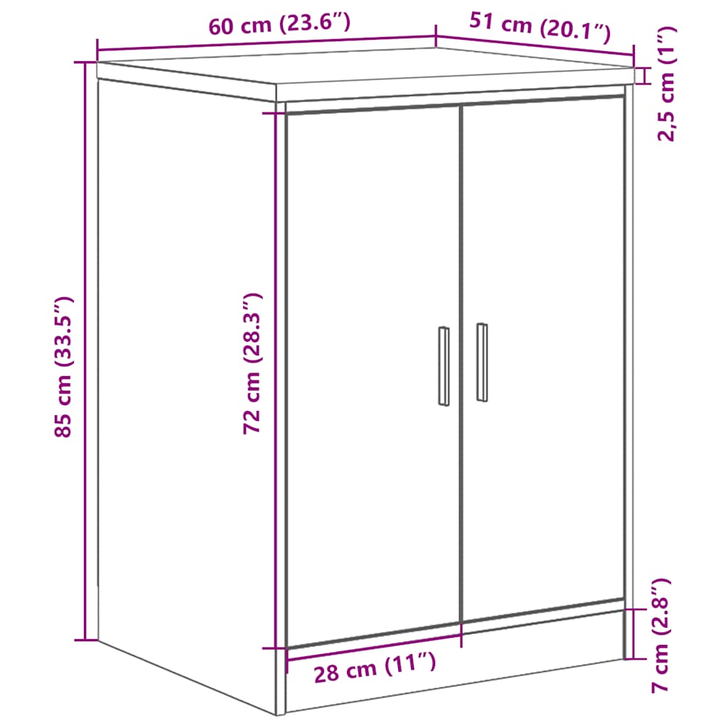 Garažna omara za shranjevanje 60x51x85 cm trdna borovina - slika 12