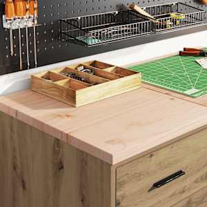 vidaXL Garāžas glabā&scaron;anas skapis, 40x51x85 cm priedes masīvkoks