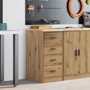 Garažna omara za shranjevanje 40x51x85 cm trdna borovina