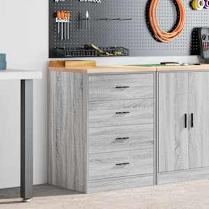 Garažna omara za shranjevanje 60x51x85 cm trdna borovina