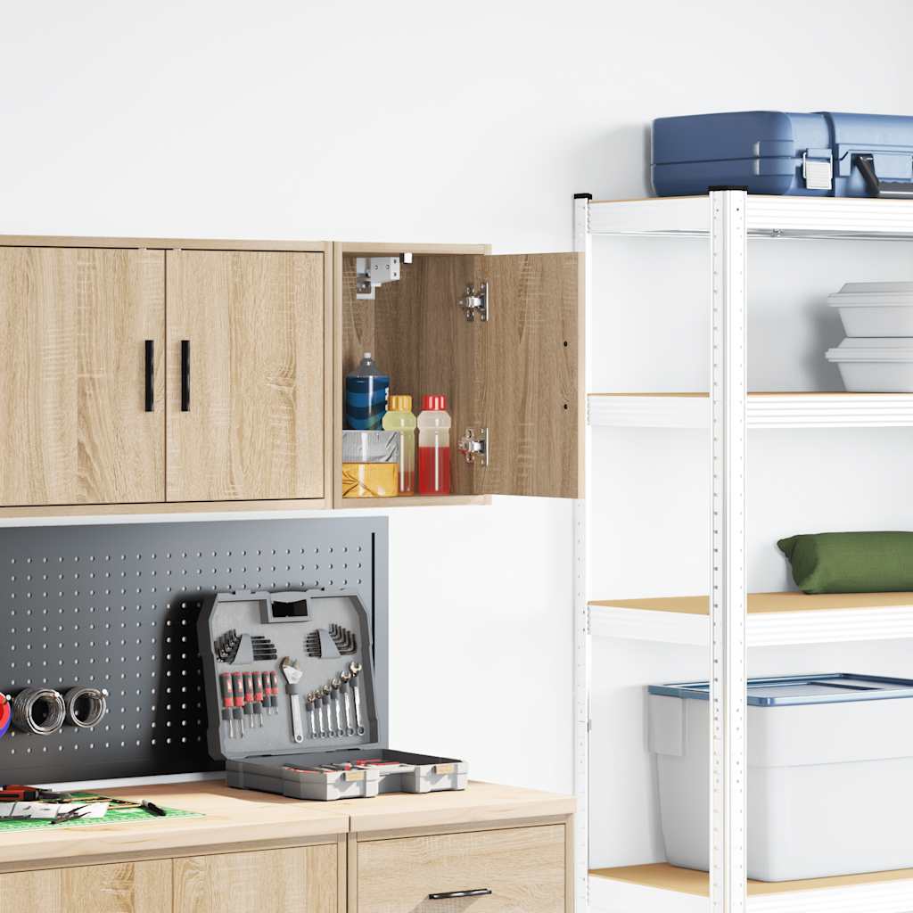 vidaXL Garagen-Wandschrank Sonoma-Eiche Holzwerkstoff