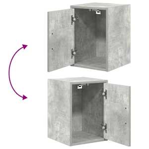 Garážové nástěnné skříně 2 ks Beton Grey kompozitní dřevo - obrázek 9