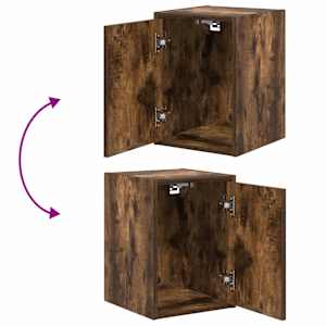 Garážová nástěnná skříňka Smoked Oak Engineered Wood - obrázek 9