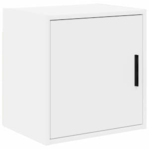 Garažna stenska omara Bela inženirska lesa