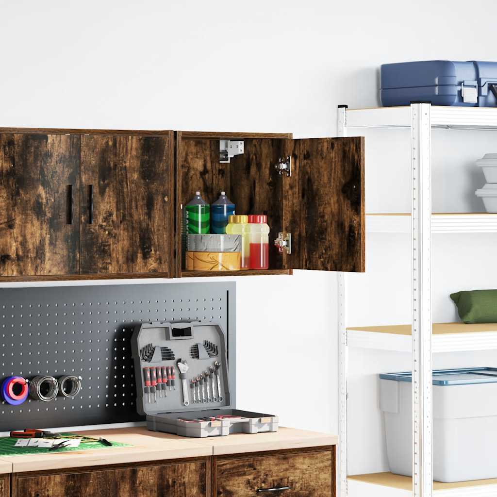 Thumbnail - vidaXL Garagen-Wandschrank Räuchereiche Holzwerkstoff