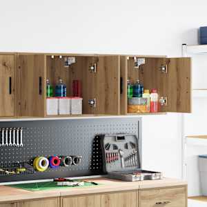 Garažne stenske omare 2 kosa artisan hrast inženirski les