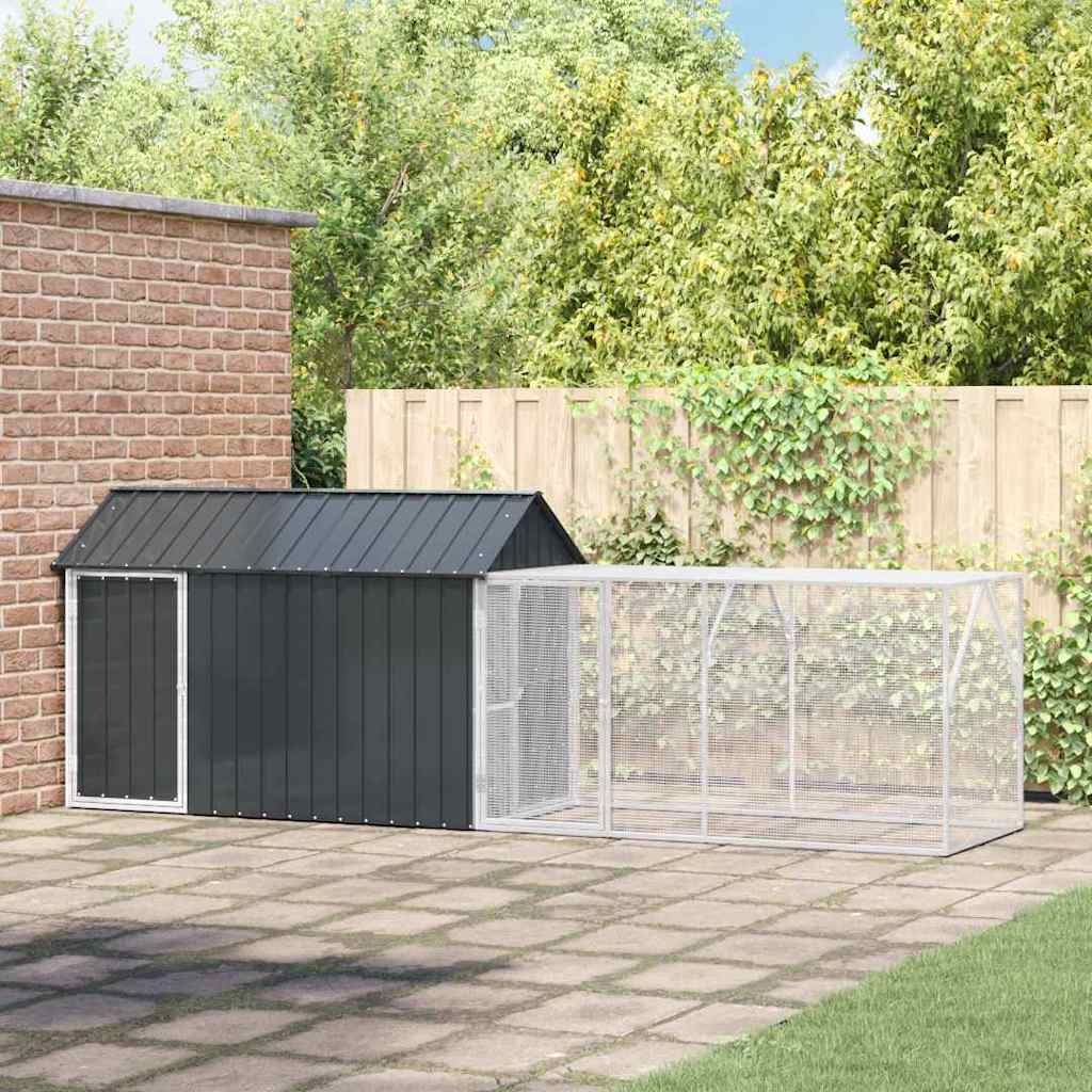 Madár kalitka Antracit 416,5 x 103 x 142 cm Horganyzott acél