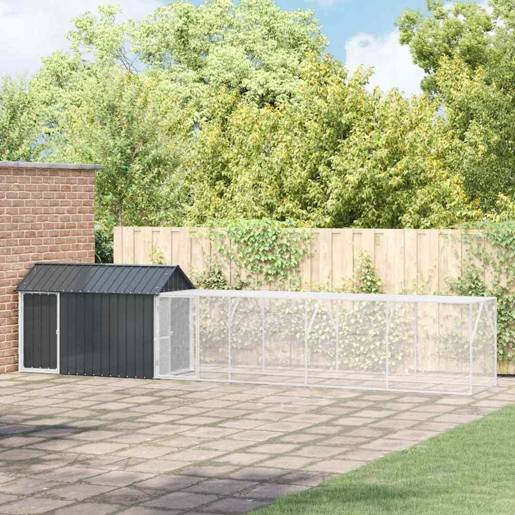 Madár kalitka Antracit 619 x 111 x 142 cm Horganyzott acél