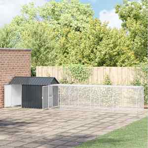 Ptičnik Antracit 619 x 111 x 142 cm Cinkana jeklena