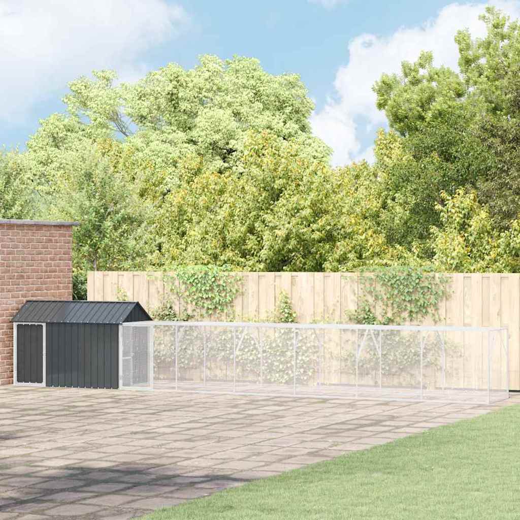 Madár kalitka Antracit 821,5 x 111 x 142 cm Horganyzott acél