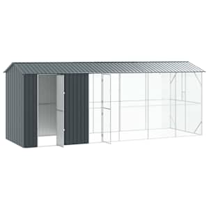 Ptačí klec Antracit 645 x 208 x 247 cm Pozinkovaná ocel - obrázek 2