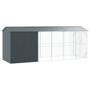 Ptačí klec Antracit 645 x 208 x 247 cm Pozinkovaná ocel - obrázek 5