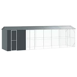 Ptačí klec Antracit 860 x 208 x 247 cm Pozinkovaná ocel - obrázek 1