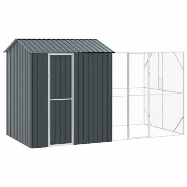 vidaXL Lindude puur Antratsiit 418 x 210 x 247 cm Tsinkteras