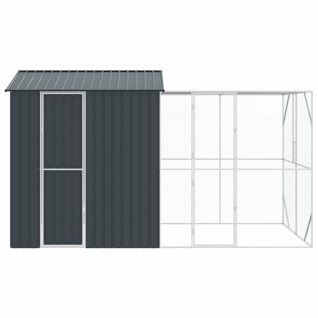 Madár kalitka Antracit 418 x 210 x 247 cm Horganyzott acél 