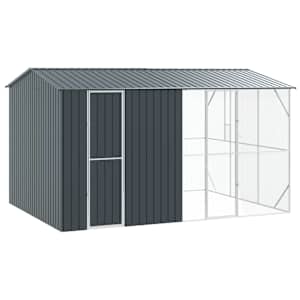 Ptačí klec Antracit 430 x 310 x 247 cm Pozinkovaná ocel - obrázek 2