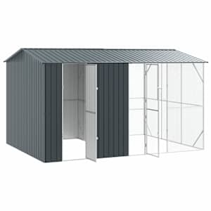 Ptačí klec Antracit 430 x 310 x 247 cm Pozinkovaná ocel - obrázek 4