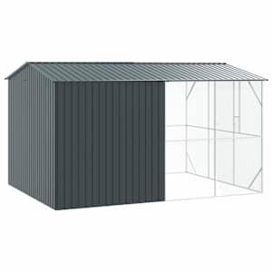 Ptačí klec Antracit 430 x 310 x 247 cm Pozinkovaná ocel - obrázek 5