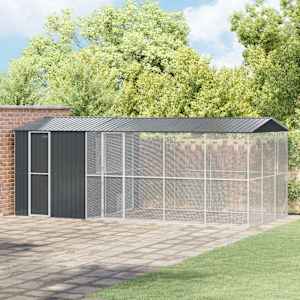 Ptičnik Antracit 645 x 310 x 247 cm Cinkana jeklena