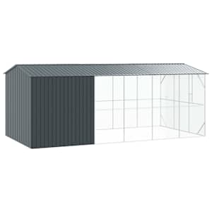 Ptačí klec Antracit 645 x 310 x 247 cm Pozinkovaná ocel - obrázek 5
