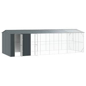 Ptačí klec Antracit 860 x 310 x 247 cm Pozinkovaná ocel - obrázek 4