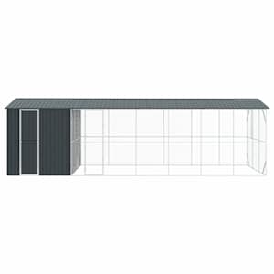 Ptačí klec Antracit 860 x 310 x 247 cm Pozinkovaná ocel - obrázek 6