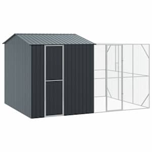 Ptačí klec Antracit 425 x 304 x 247 cm Pozinkovaná ocel - obrázek 2