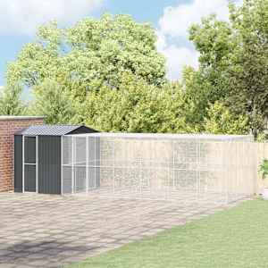 Ptičnik Antracit 845 x 304 x 247 cm Cinkana jeklena