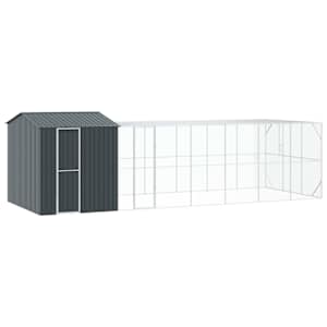 Ptačí klec Antracit 845 x 304 x 247 cm Pozinkovaná ocel - obrázek 2