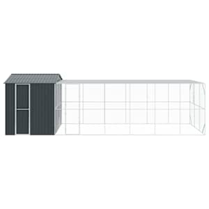 Ptačí klec Antracit 845 x 304 x 247 cm Pozinkovaná ocel - obrázek 6