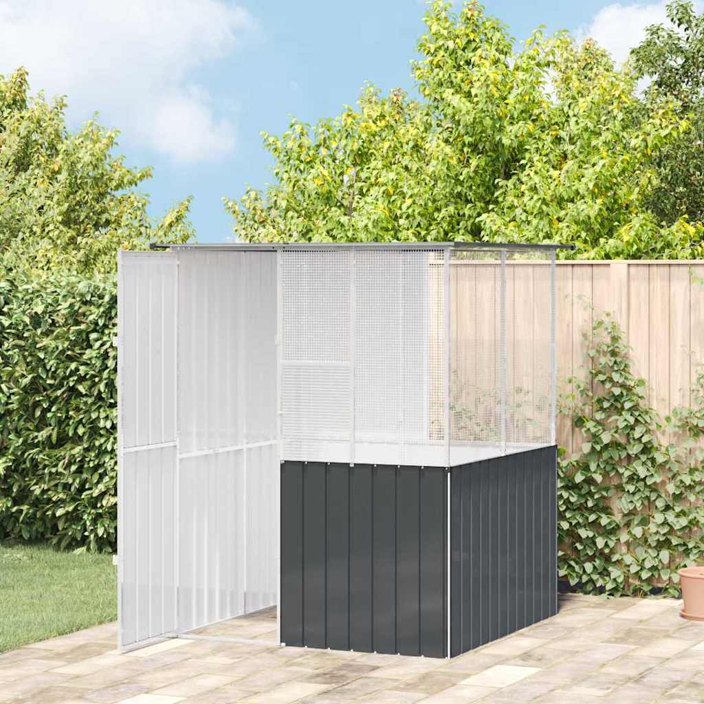 Fuglebure Anthracite 215x78x200 cm Galvaniseret stål