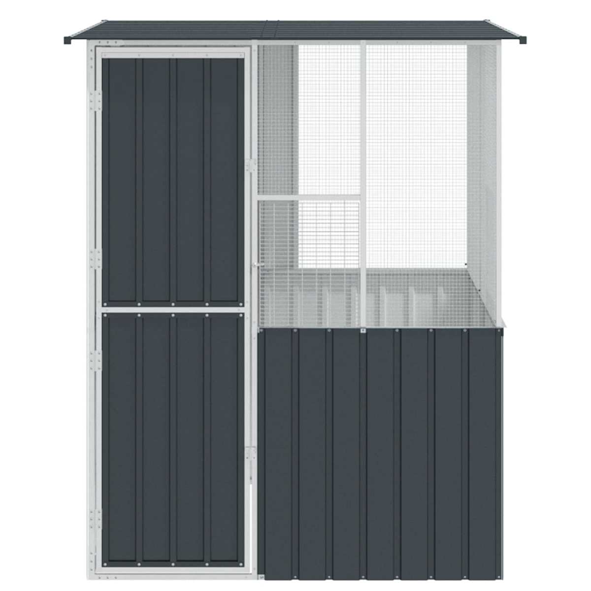 Fuglebur Antracit 165 x 165 x 200 cm Galvaniseret stål - Billede 4
