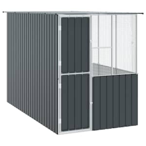 Ptačí klec Antracit 165 x 318 x 200 cm Pozinkovaná ocel - obrázek 1