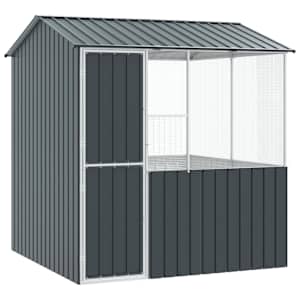 vidaXL Lindude puur Antratsiit 215 x 209 x 230 cm Tsinkteras