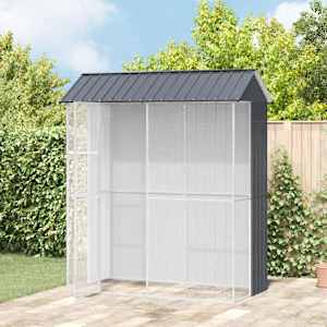 Ptičnik Antracit 215 x 110 x 247 cm Cinkana jeklena