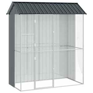 vidaXL Lindude puur Antratsiit 215 x 110 x 247 cm Tsinkteras