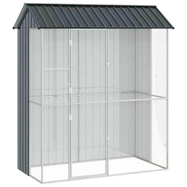 vidaXL Lindude puur Antratsiit 215 x 110 x 247 cm Tsinkteras