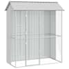vidaXL Lindude puur ladustamisega Hall 215 x 110 x 247 cm Tsinkteras