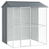 vidaXL Lindude puur Antratsiit 215 x 210 x 247 cm Tsinkteras