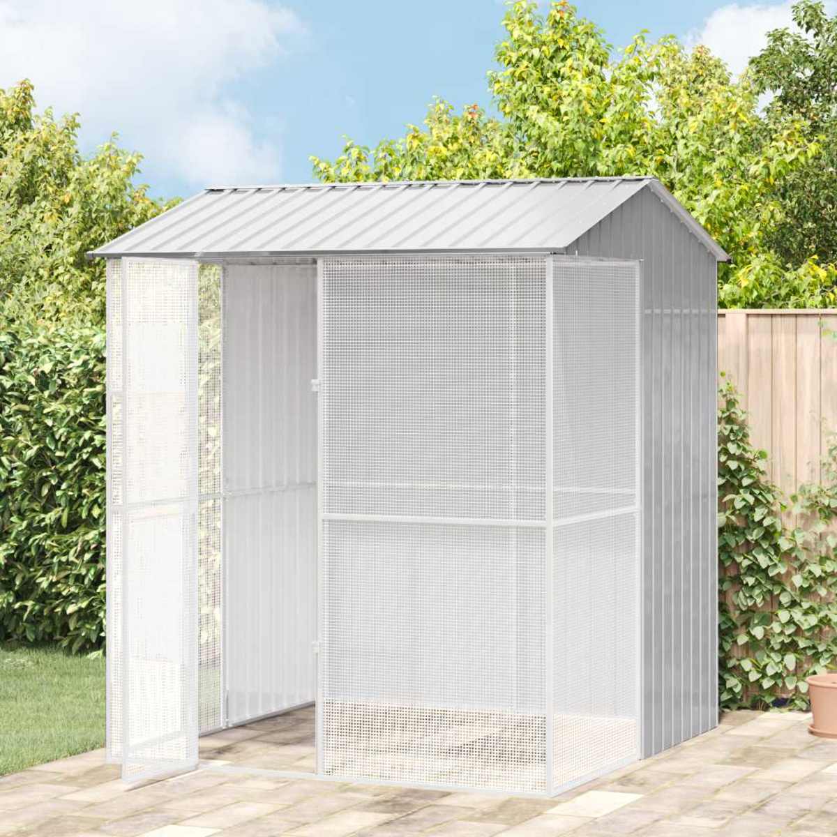 Fuglebur 215 x 210 x 247 cm Galvaniseret stål