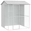vidaXL Lindude puur ladustamisega Hall 215 x 210 x 247 cm Tsinkteras