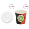 vidaXL kaanega paberist kohvitassid 1000 tk 4 untsi 120 ml