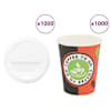 vidaXL kaanega paberist kohvitassid 1000 tk 8 untsi 240 ml