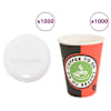 vidaXL kaanega paberist kohvitassid 1000 tk 4 untsi 100 ml