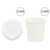 vidaXL kaanega paberist kohvitassid 1000 tk 4 untsi 100 ml